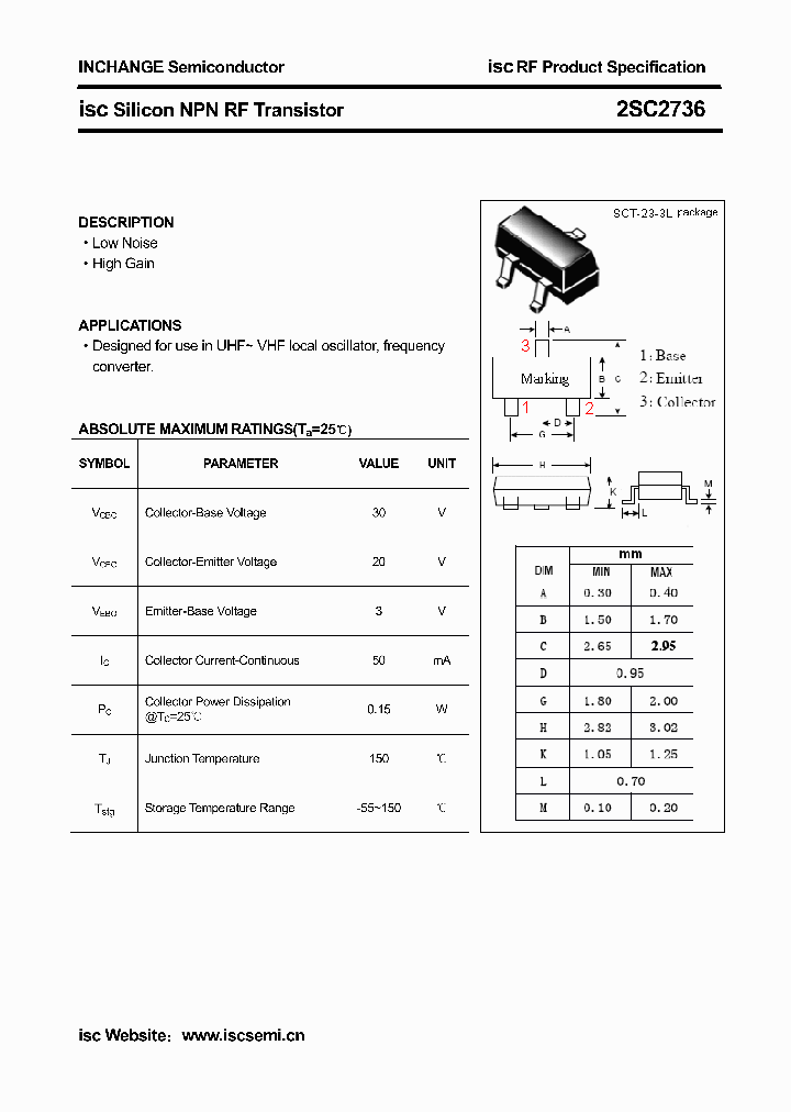 2SC2736_4319726.PDF Datasheet