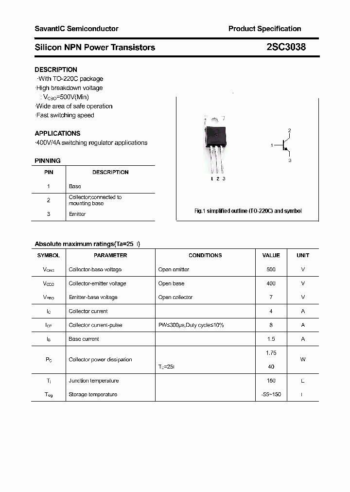2SC3038_4388120.PDF Datasheet