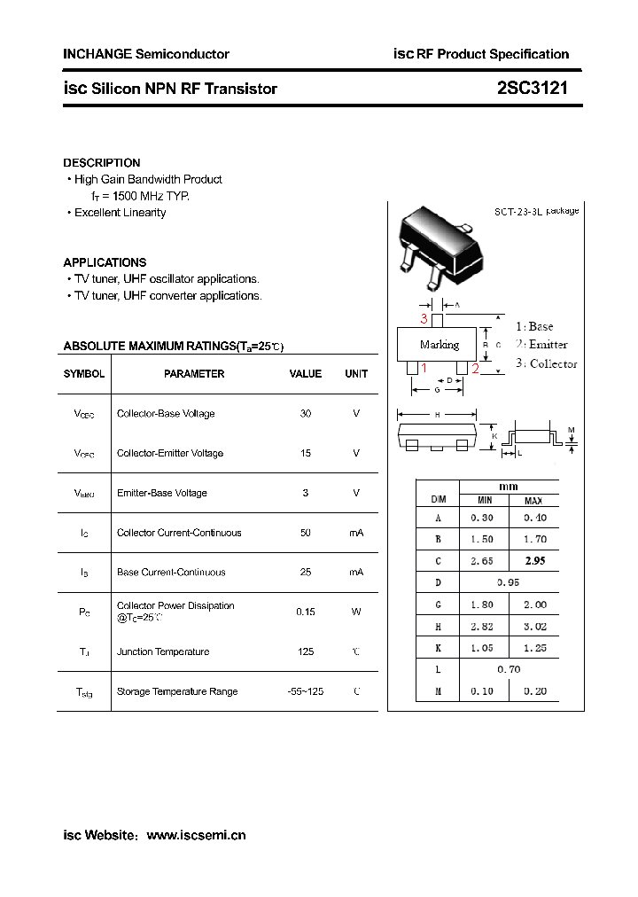 2SC3121_4377117.PDF Datasheet