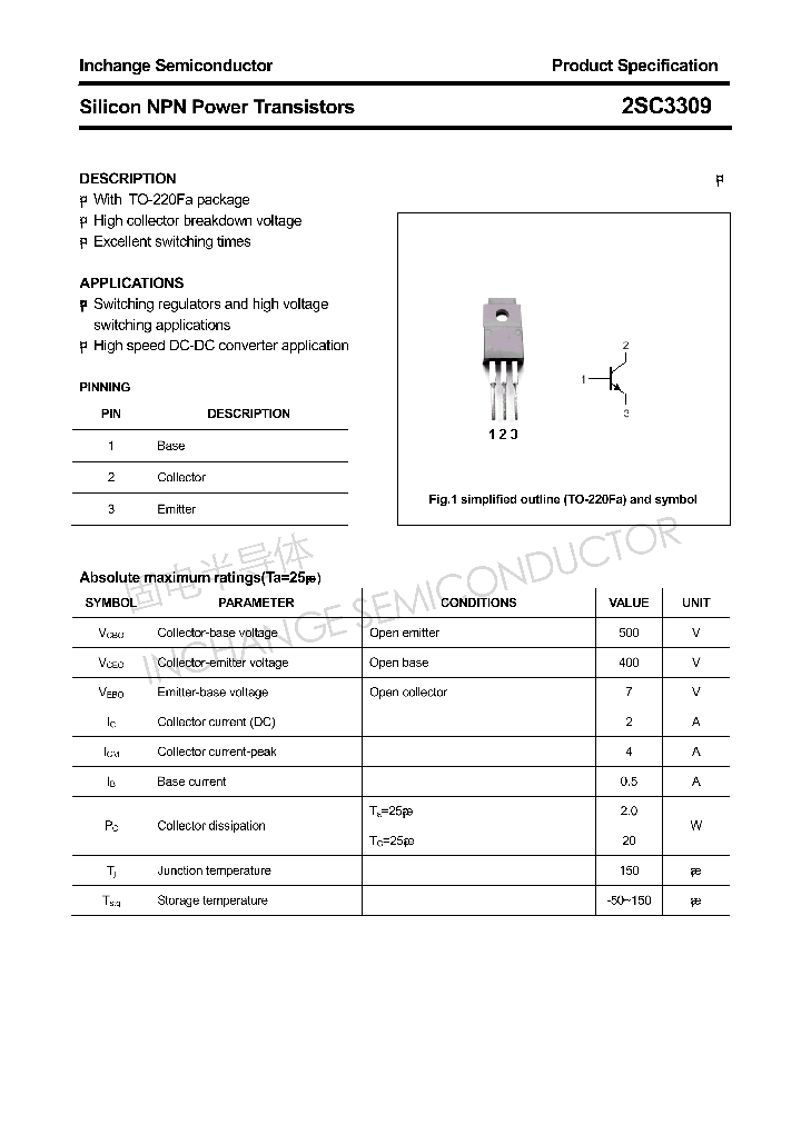 2SC3309_4305815.PDF Datasheet