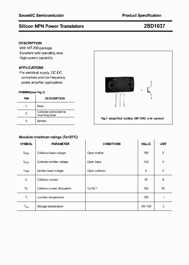 2SD1037_4422426.PDF Datasheet