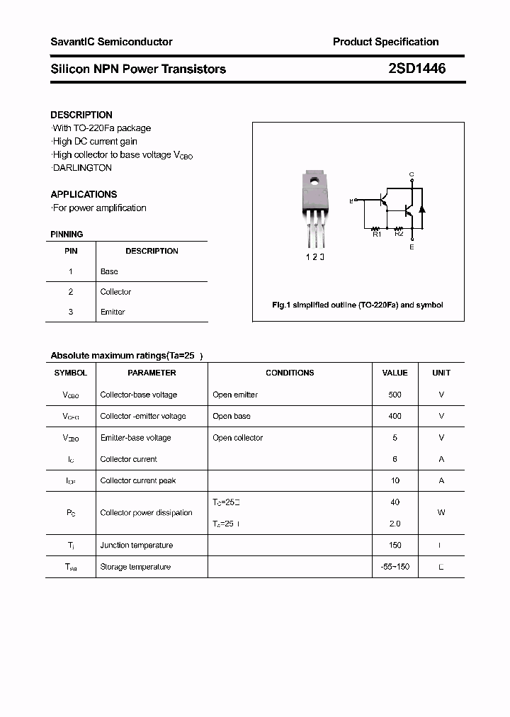 2SD1446_4603923.PDF Datasheet