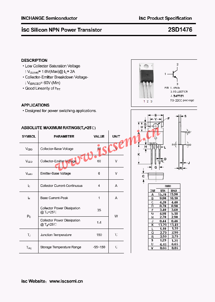 2SD1476_4529112.PDF Datasheet