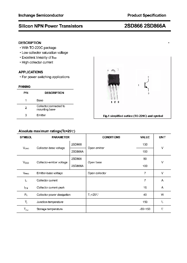 2SD866_4375542.PDF Datasheet