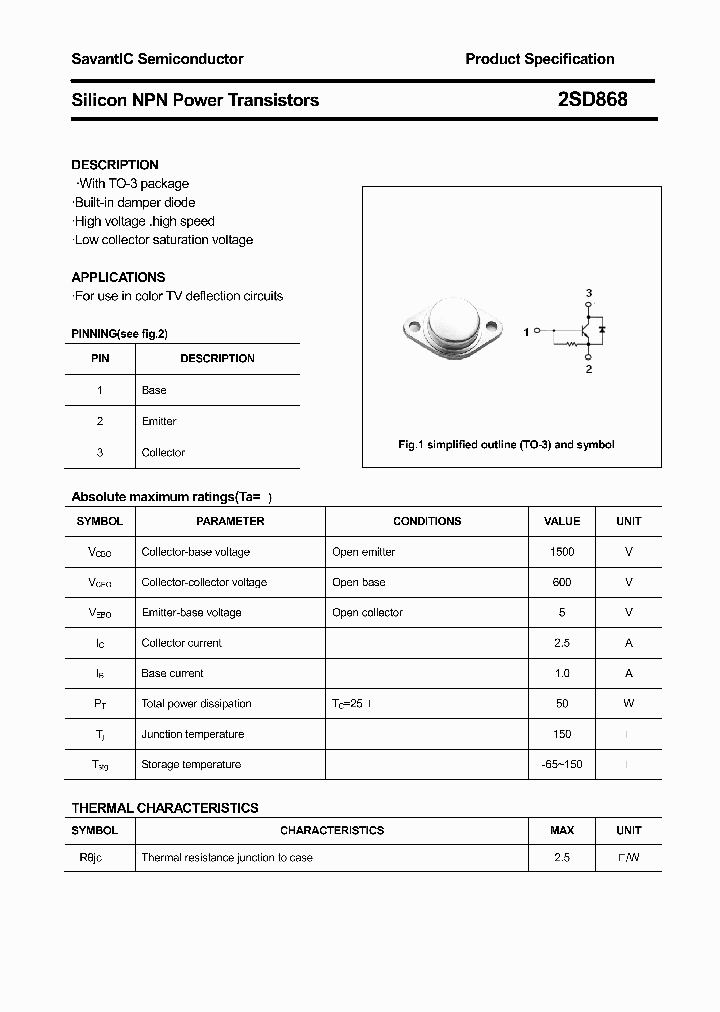 2SD868_4375547.PDF Datasheet