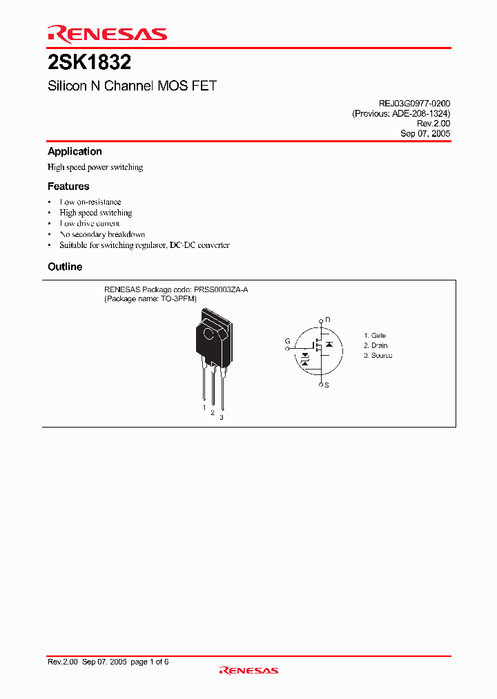 2SK1832_4353274.PDF Datasheet