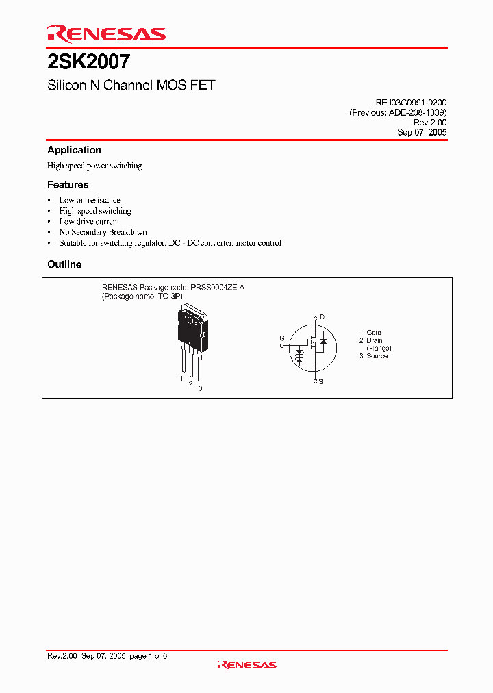 2SK2007_4305805.PDF Datasheet