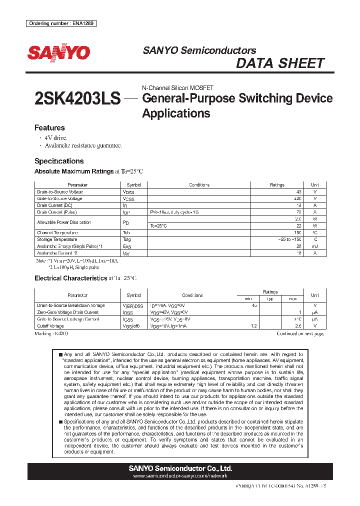 2SK4203LS_4247445.PDF Datasheet