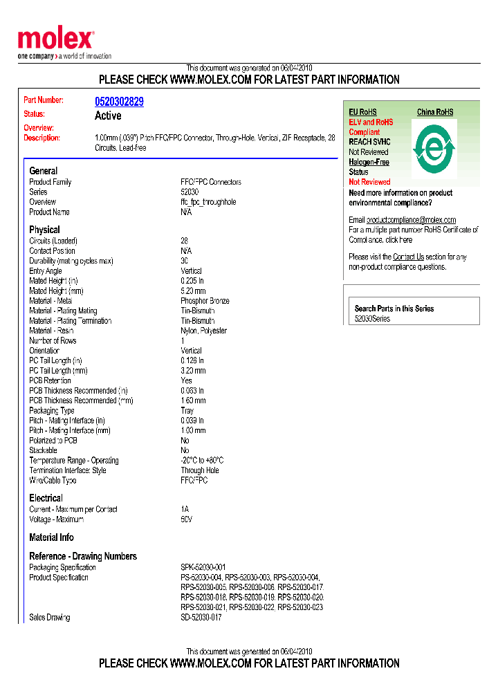 52030-2829_4885585.PDF Datasheet