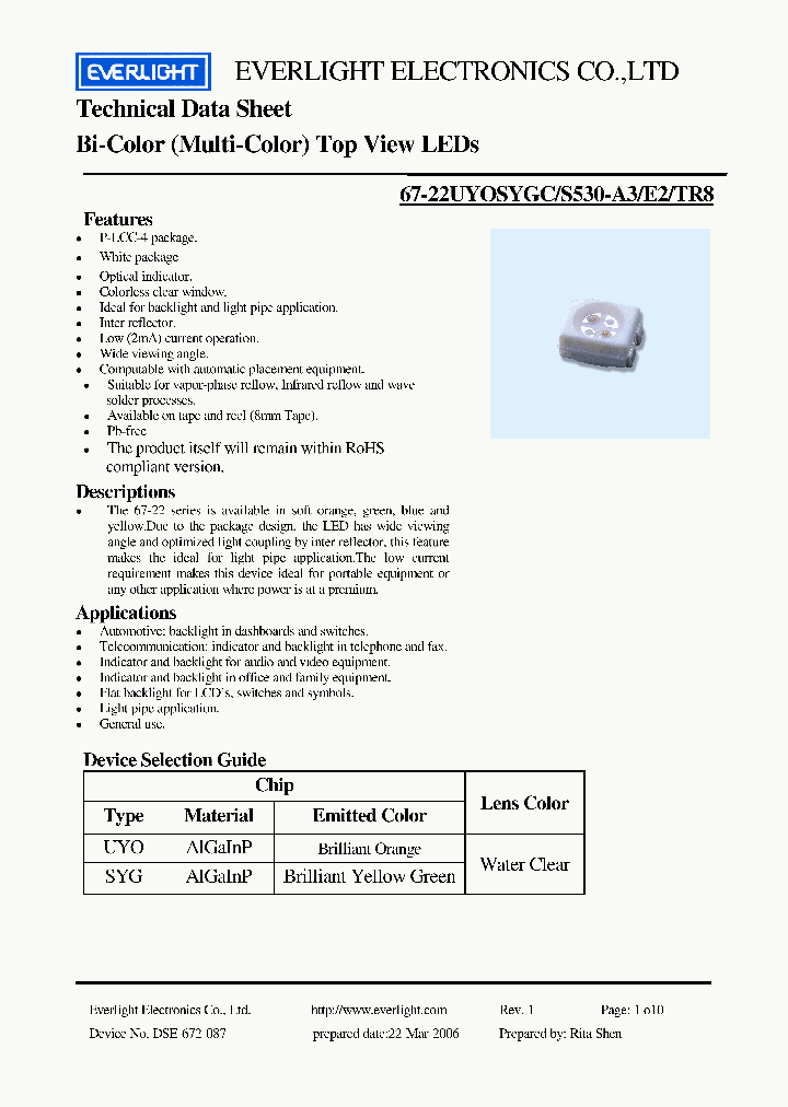 67-22UYOSYGC-S530-A3-E2_4688542.PDF Datasheet