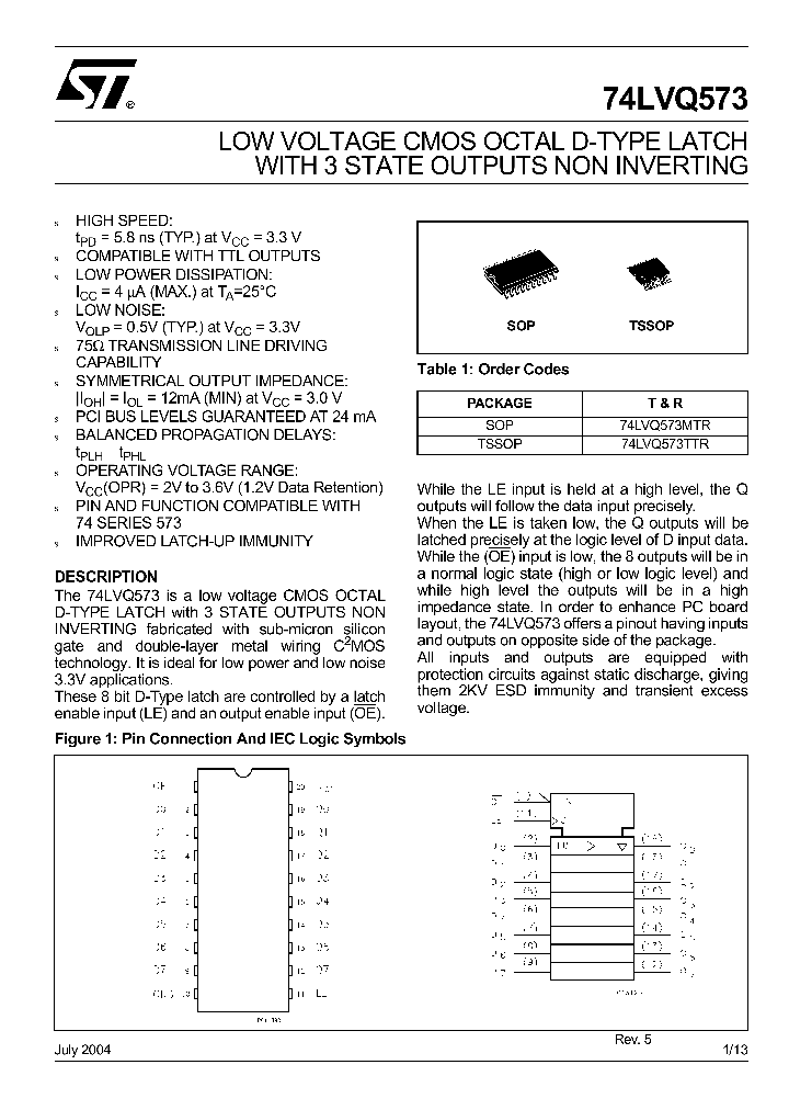 74LVQ573_4640940.PDF Datasheet