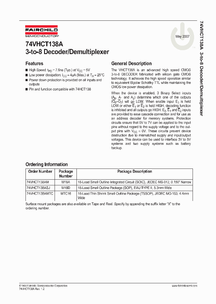 74VHCT138A_4318293.PDF Datasheet