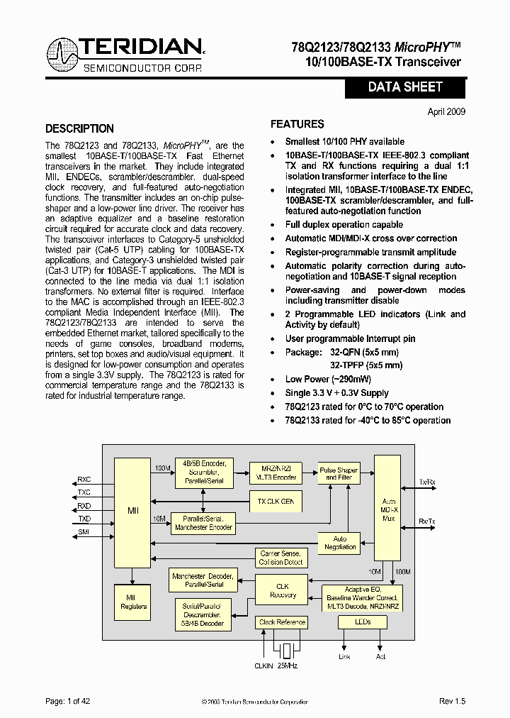 78Q2123CGVRF_4566236.PDF Datasheet