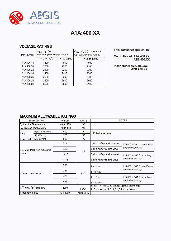 A1A40020_4168335.PDF Datasheet