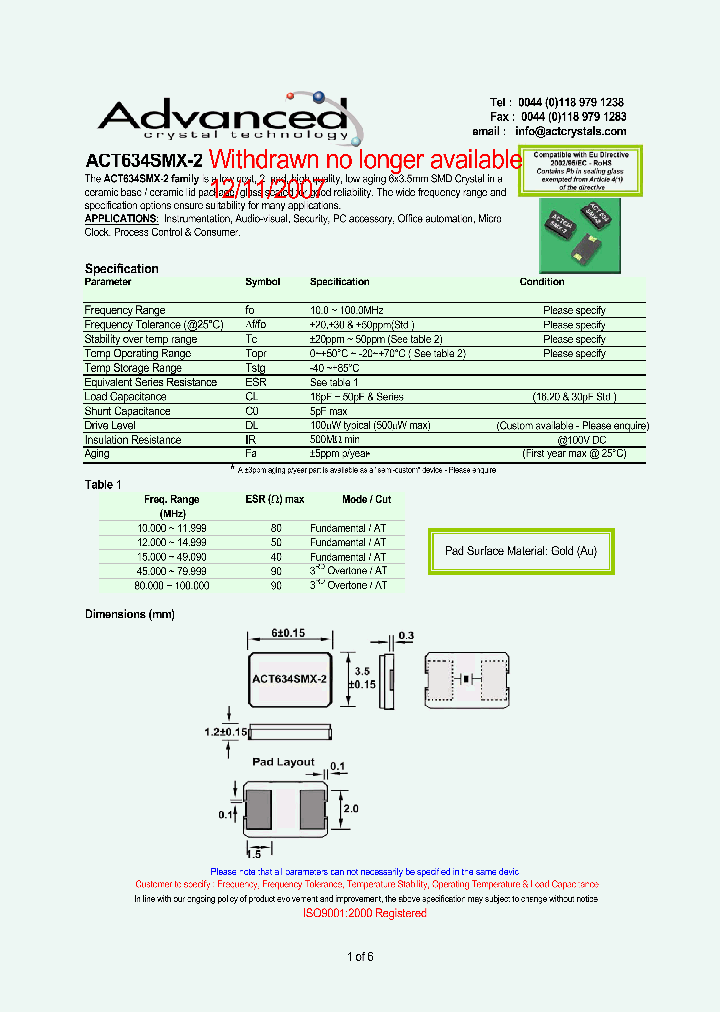 ACT634SMX-2_4198245.PDF Datasheet
