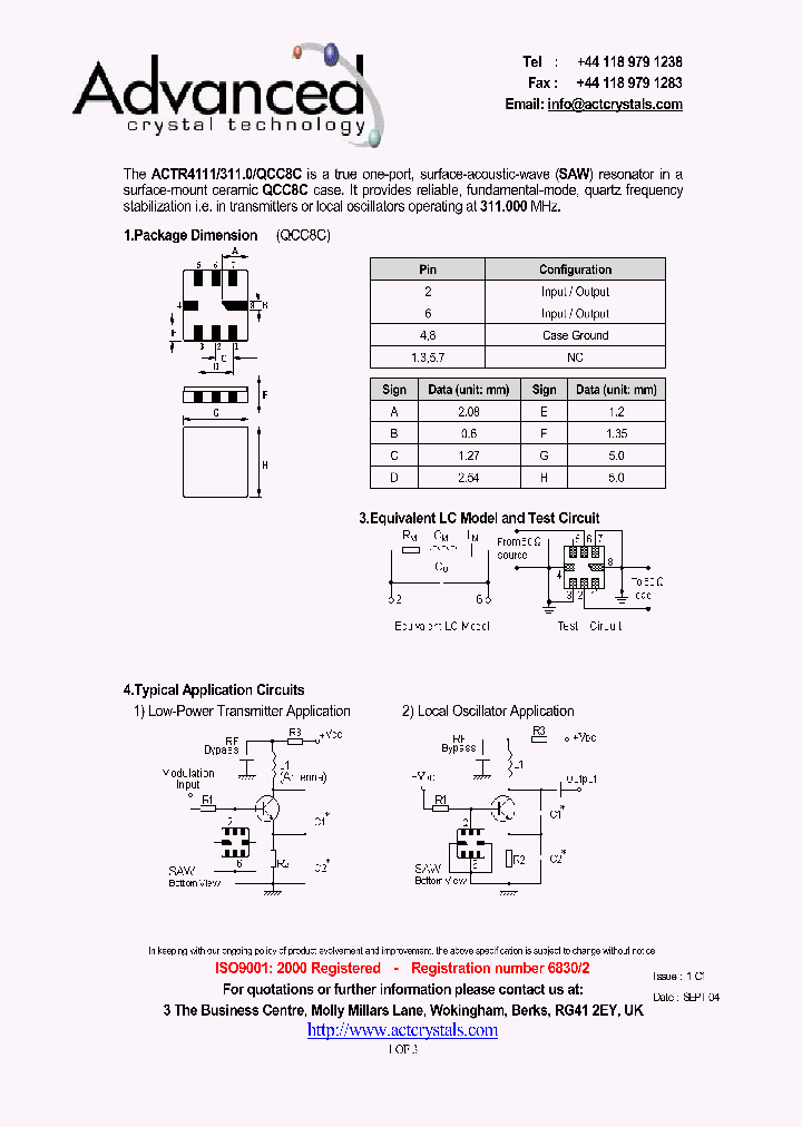 ACTR4111_4207166.PDF Datasheet