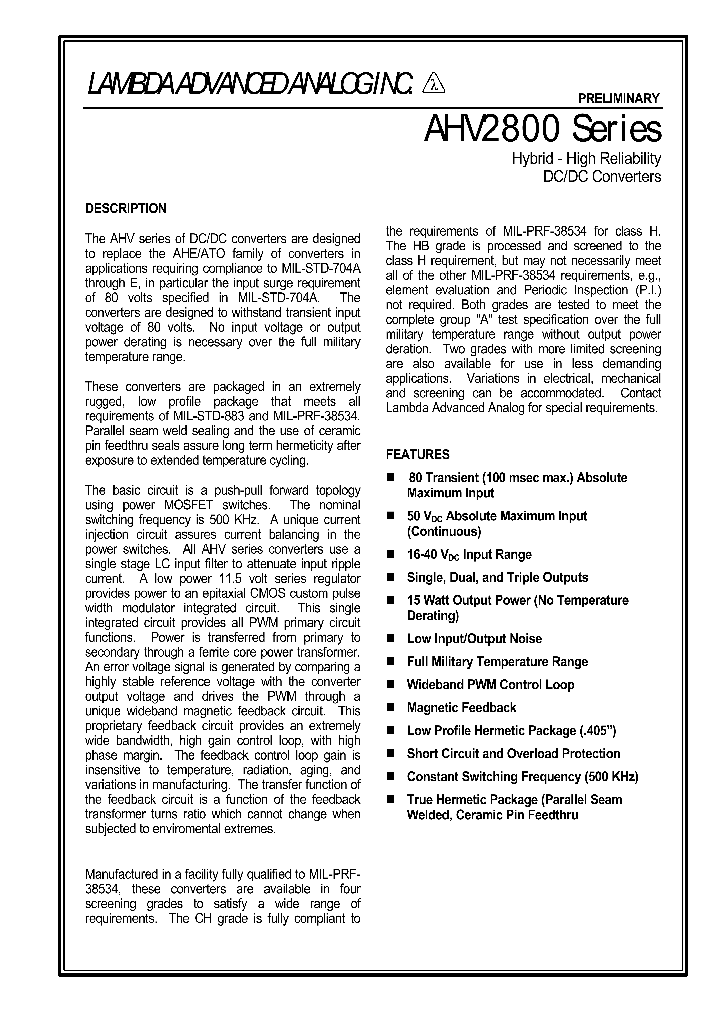 AHV2815SFCH_4879628.PDF Datasheet