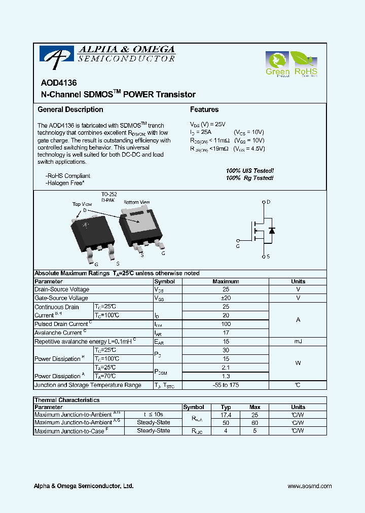 AOD4136_4897794.PDF Datasheet