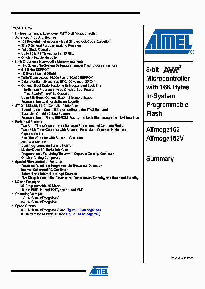 ATMEGA162V-8AU_4602805.PDF Datasheet