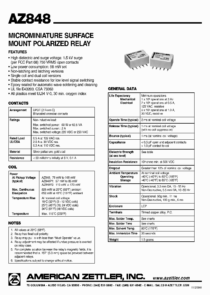 AZ848-45_4855886.PDF Datasheet