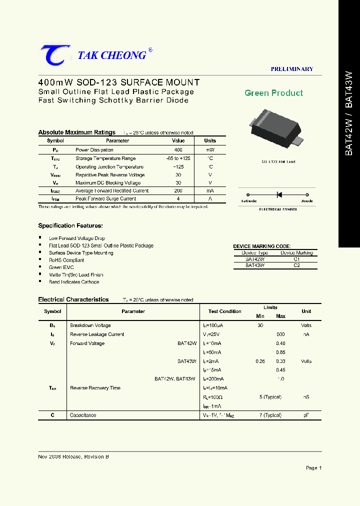 BAT42W_4405882.PDF Datasheet