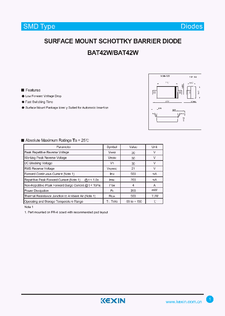 BAT42W_4405883.PDF Datasheet