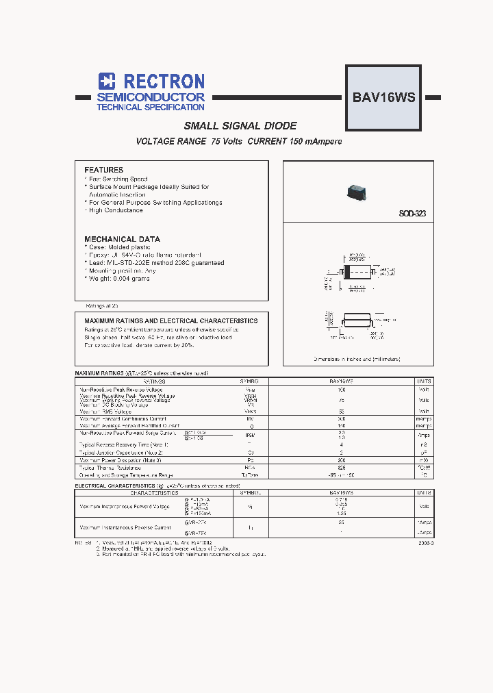 BAV16WS_4793591.PDF Datasheet