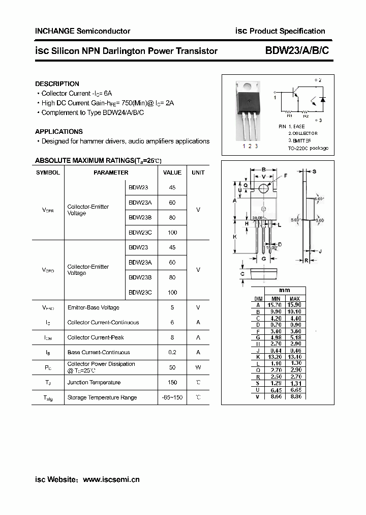 BDW23A_4338036.PDF Datasheet