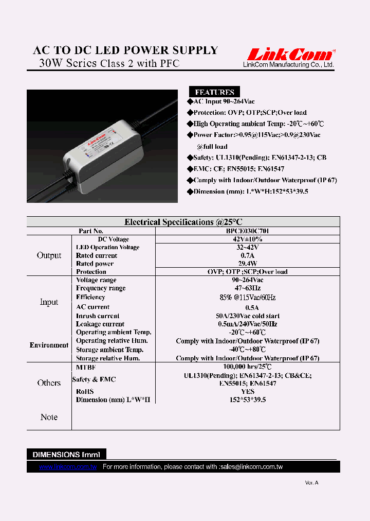 BPCE030C701_4524612.PDF Datasheet