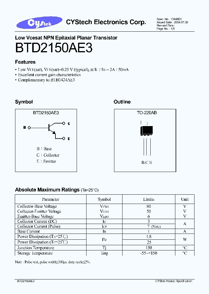 BTD2150AE3_4423415.PDF Datasheet