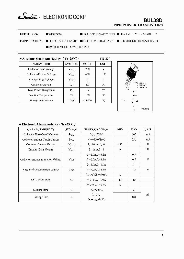 BUL38D_4325417.PDF Datasheet