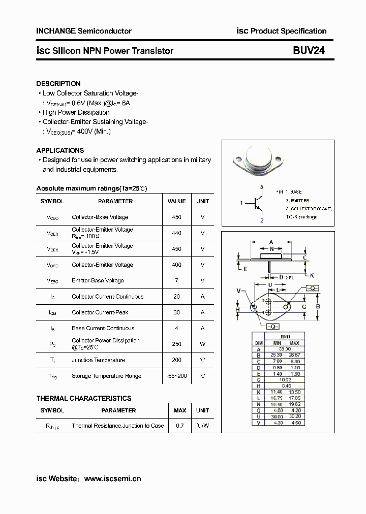 BUV24_4354920.PDF Datasheet
