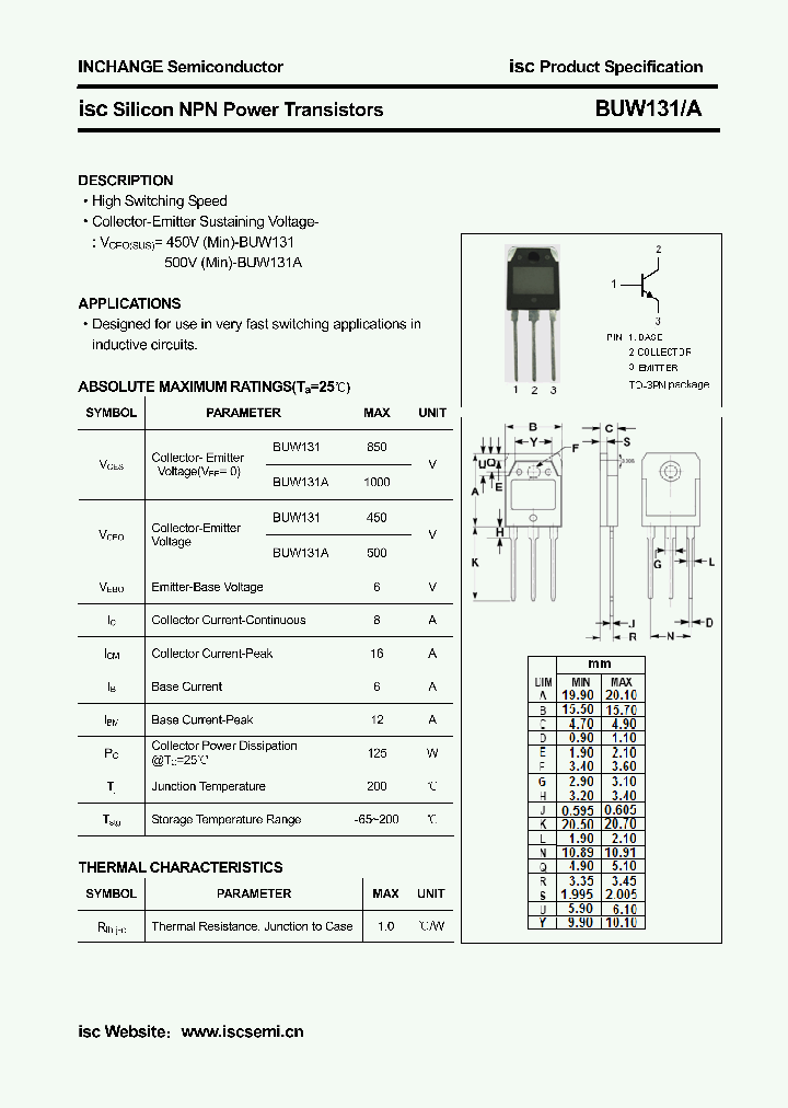 BUW131_4305641.PDF Datasheet