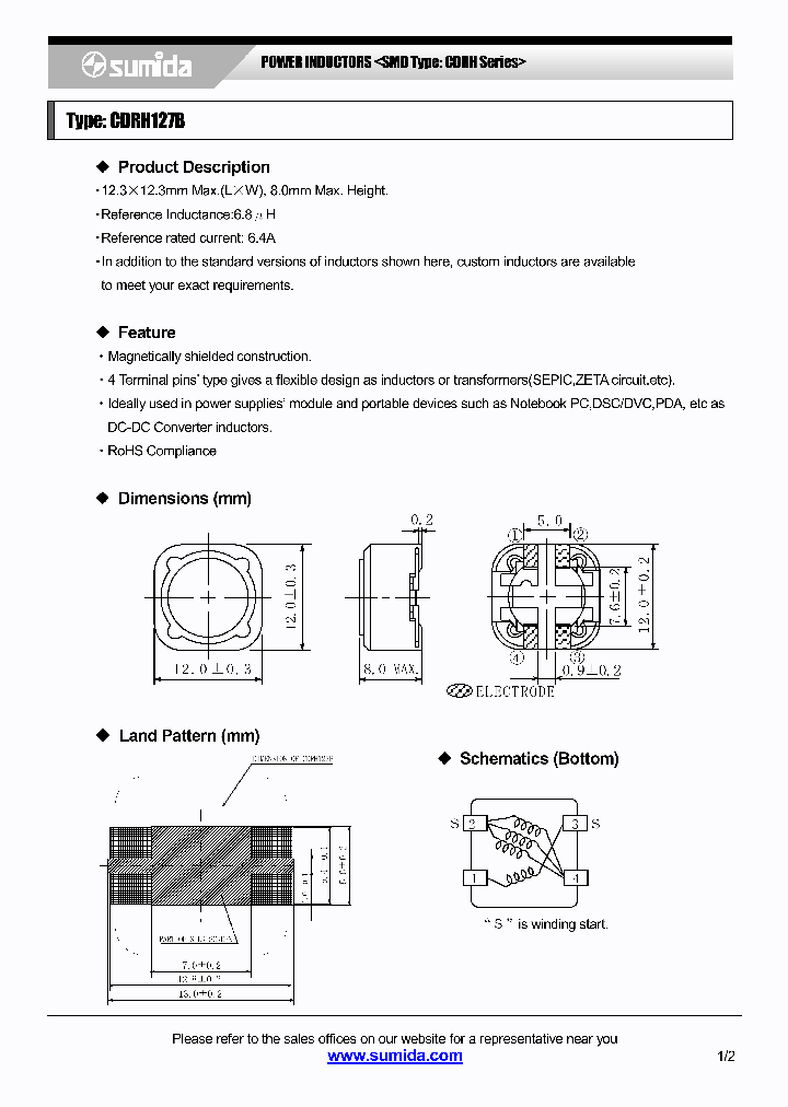 CDRH127B_4177697.PDF Datasheet