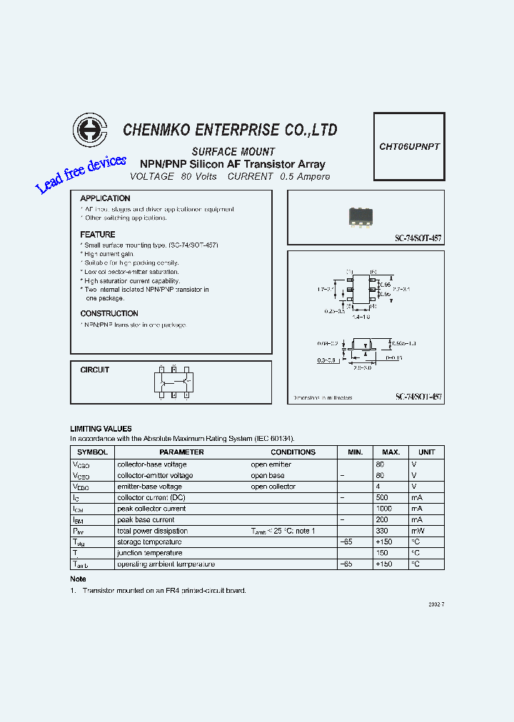 CHT06UPNPT_4507525.PDF Datasheet