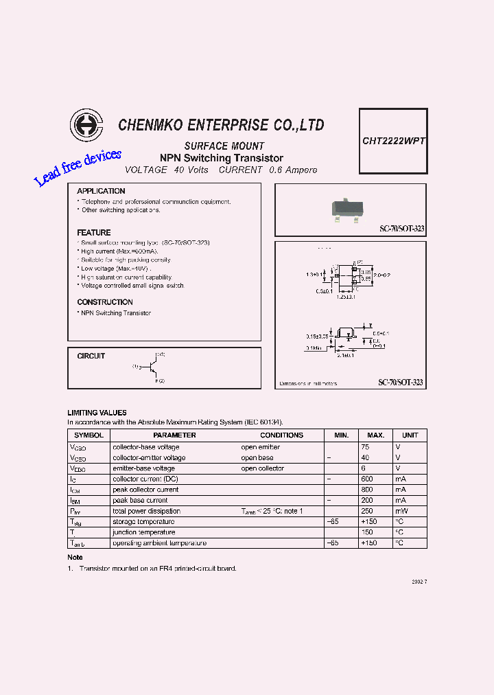 CHT2222WPT_4507267.PDF Datasheet