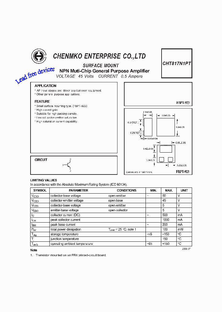 CHT817N1PT_4608681.PDF Datasheet
