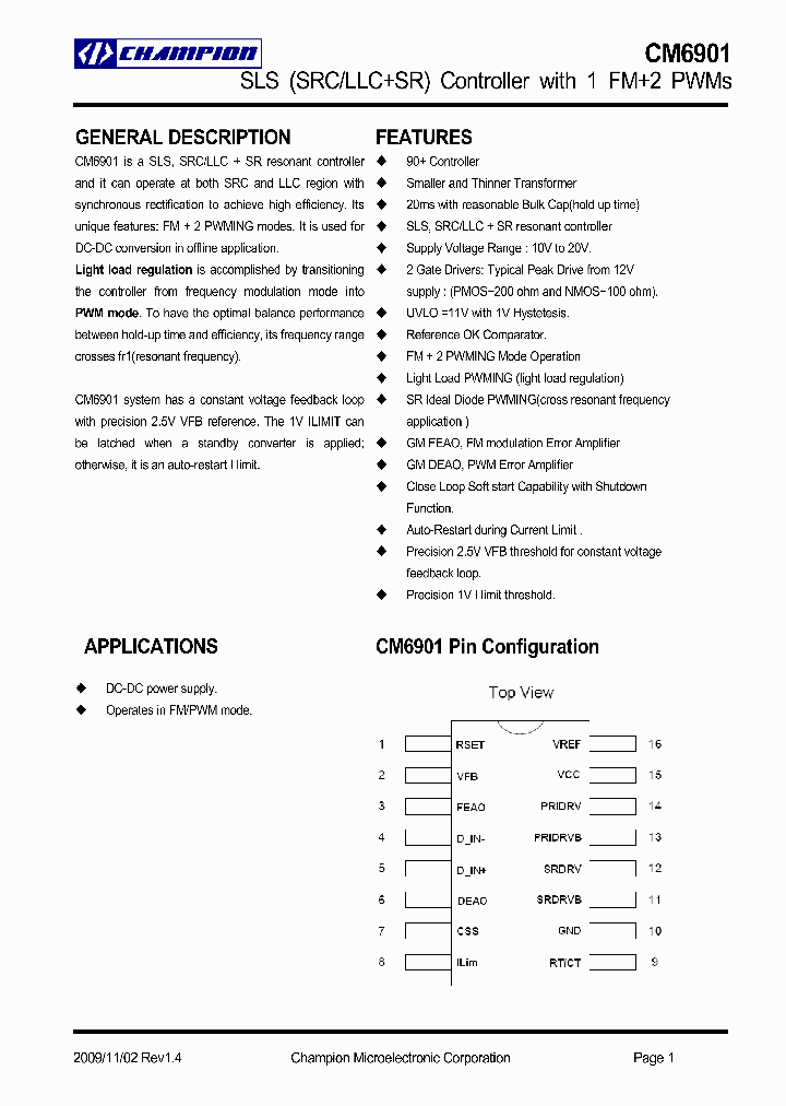 CM6901_4604209.PDF Datasheet