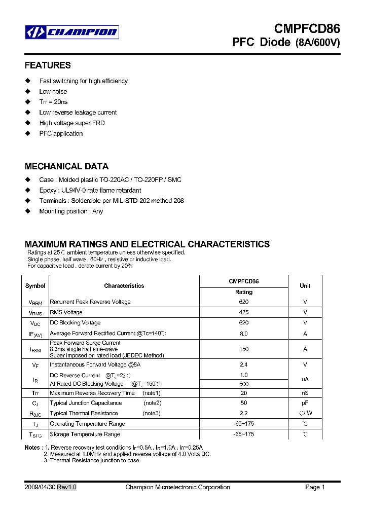 CMPFCD86_4704118.PDF Datasheet