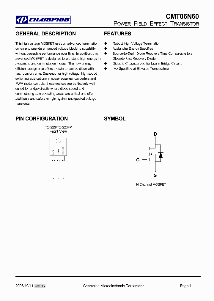 CMT06N60_4797736.PDF Datasheet