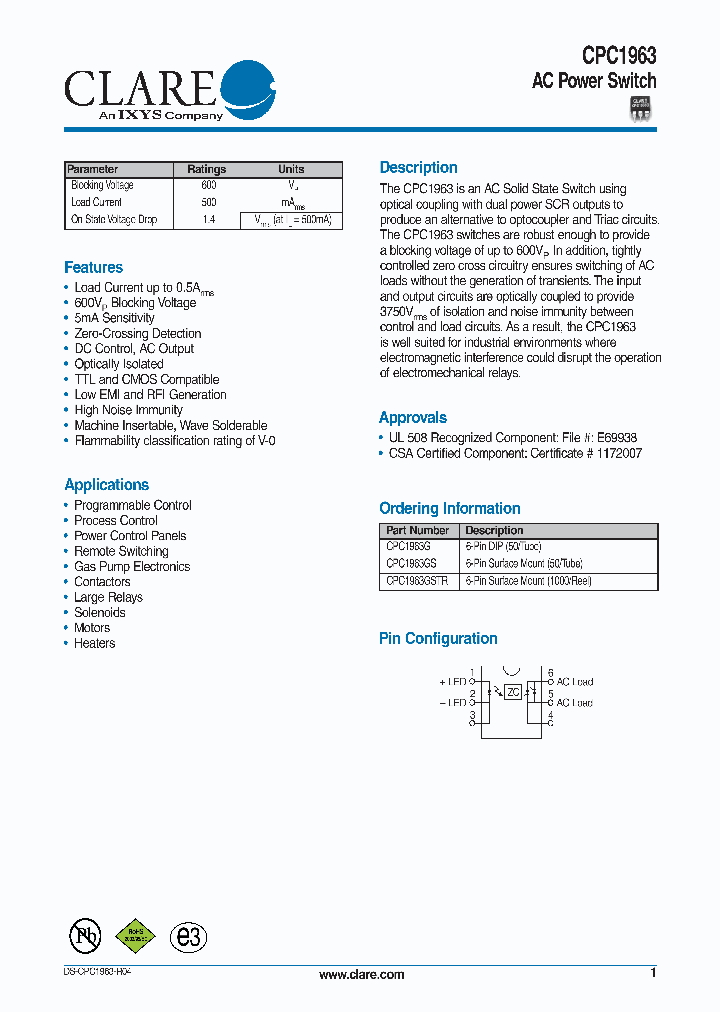 CPC1963GSTR_4510548.PDF Datasheet