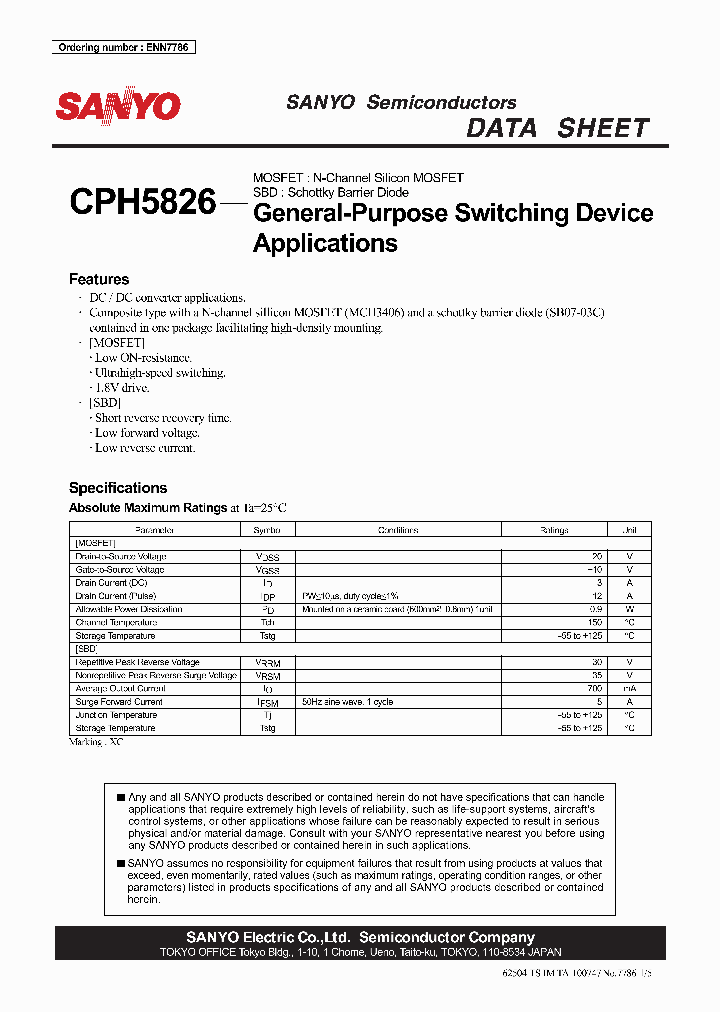 CPH5826_4212415.PDF Datasheet