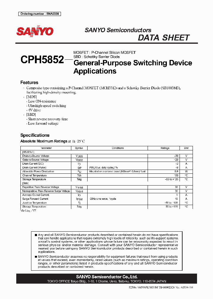 CPH5852_4393121.PDF Datasheet