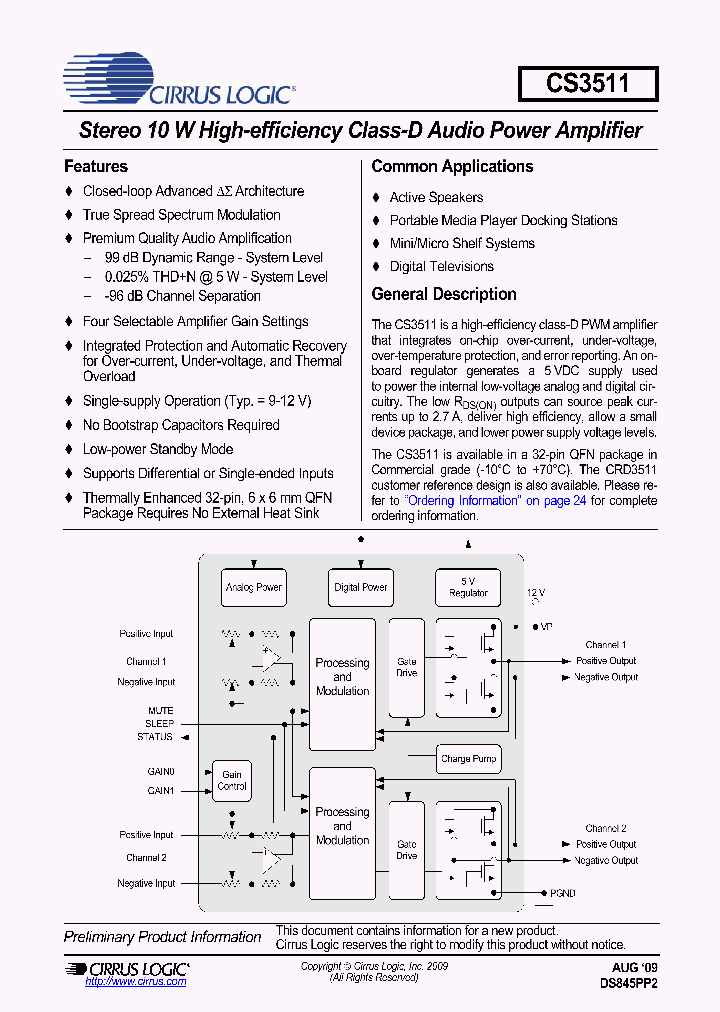 CS3511-CNZR_4593025.PDF Datasheet