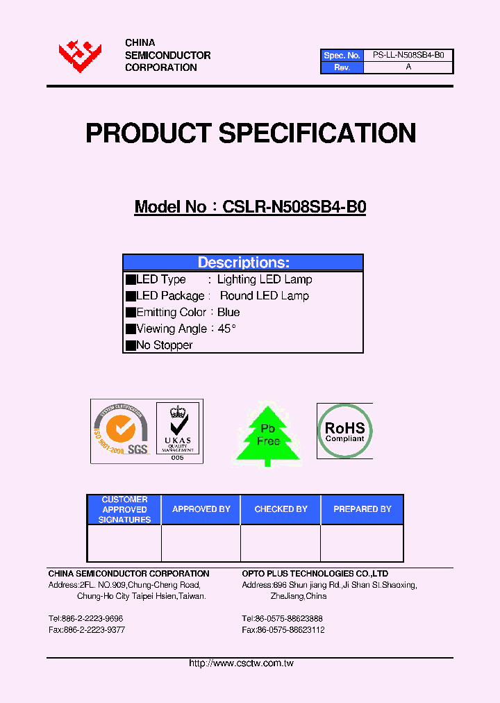 CSLR-N508SB4-B0_4757707.PDF Datasheet