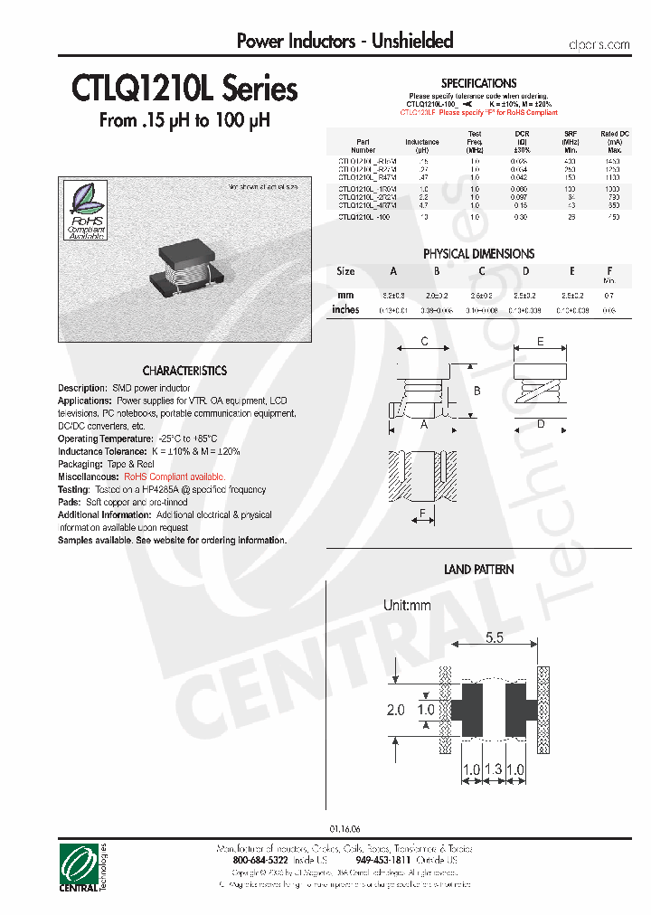 CTLQ1210LF-100M_4494049.PDF Datasheet