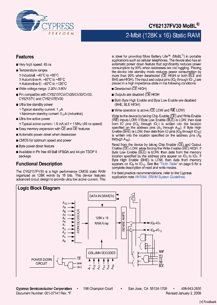 CY62137FV3009_4822115.PDF Datasheet