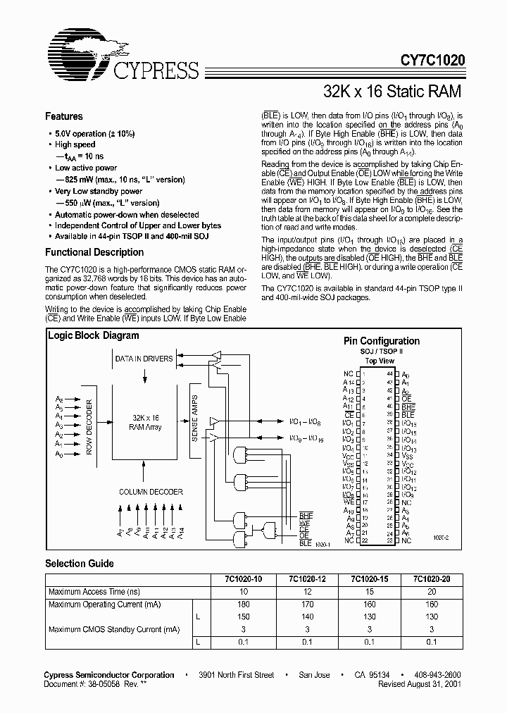 CY7C102001_4545134.PDF Datasheet