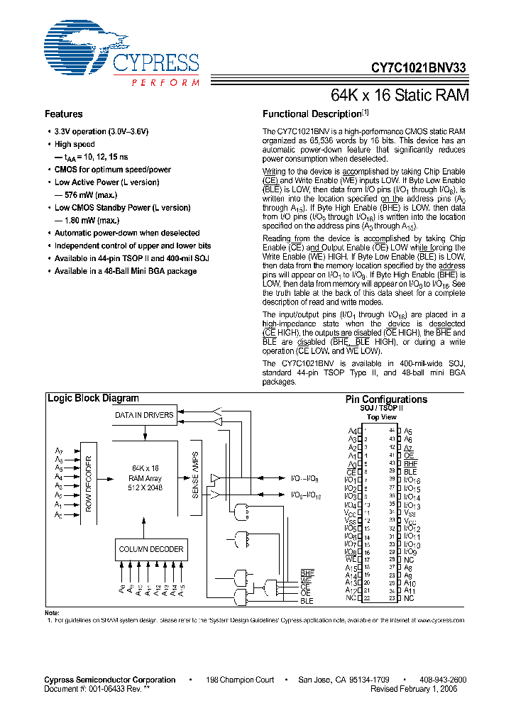 CY7C1021BNV3309_4822598.PDF Datasheet