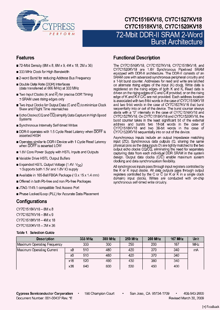 CY7C1527KV18-250BZXC_4487430.PDF Datasheet